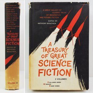 Treasury Great Science Fiction Vol. 2 Anthony Boucher Vintage 1959 Wear Intact